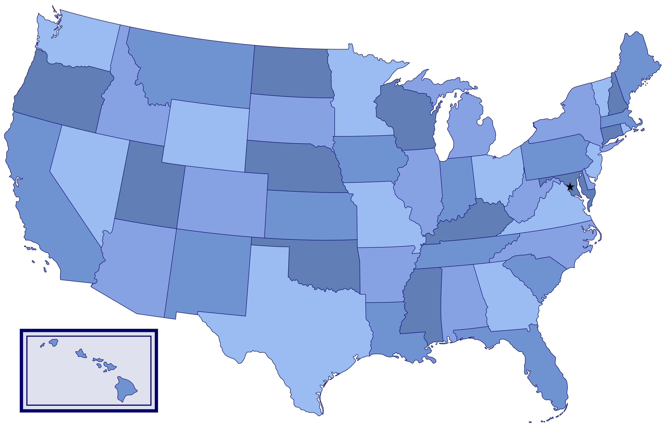 Map of Fleetwatch customer locations in the contiguous United States