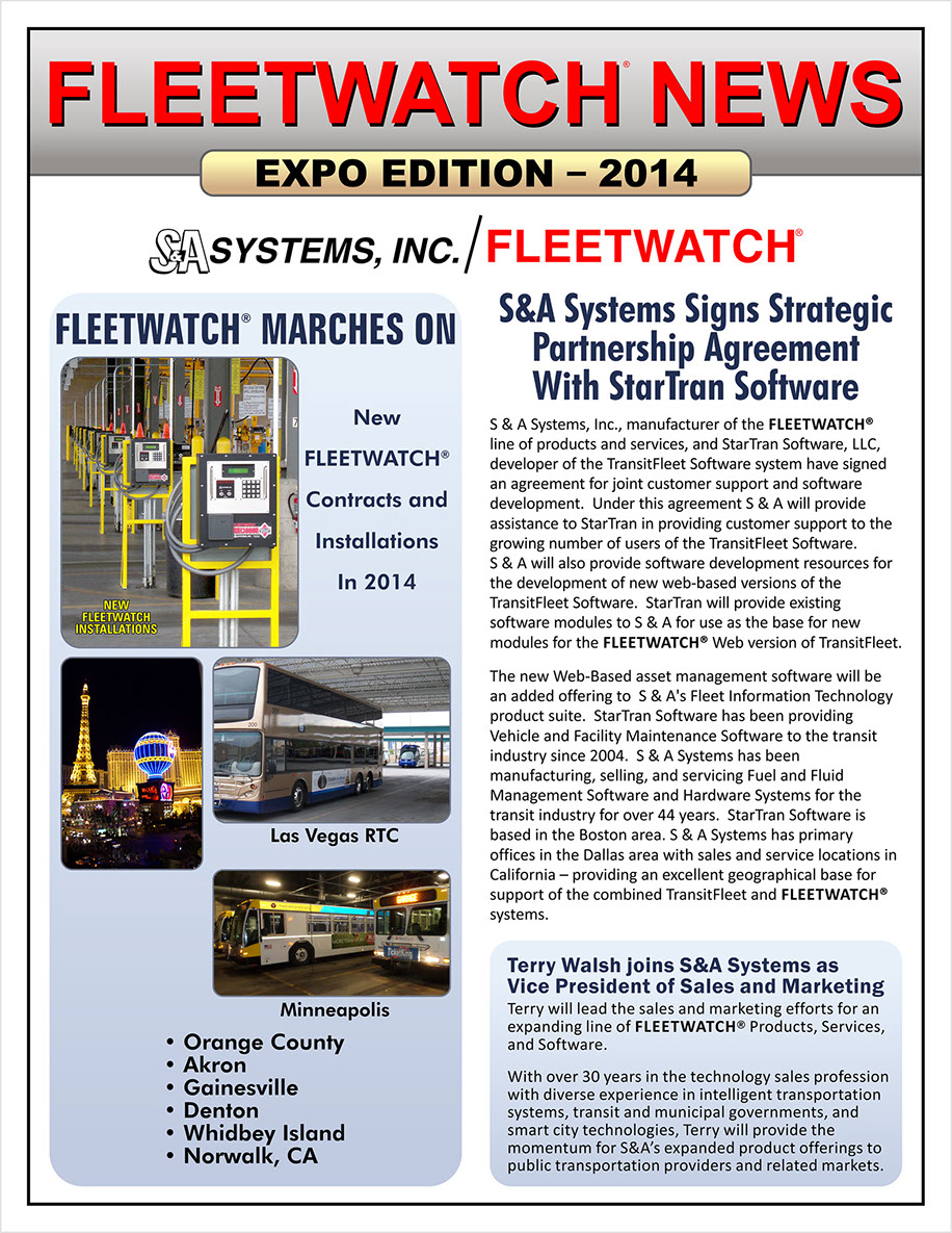 Cover of the 2014 Fleetwatch Report
