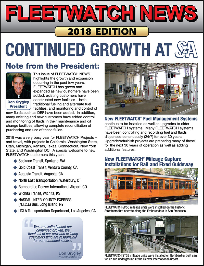 Cover of the 2019 Fleetwatch Report